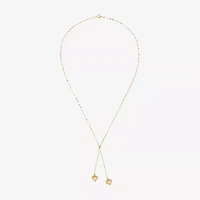 Gold Addiction Lariat Style Womens 14K Gold 18 Inch Y Necklace
