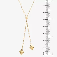 Gold Addiction Lariat Style Womens 14K Gold 18 Inch Y Necklace