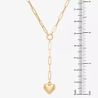 Gold Addiction Lariat Style Womens 10K Gold 18 Inch Y Necklace