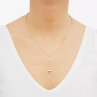 Gold Addiction Lariat Style Womens 10K Gold 18 Inch Y Necklace