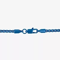 Mens Stainless Steel 22 Inch Box Chain Necklace