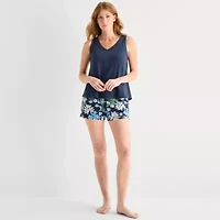 Liz Claiborne Womens V-Neck Sleeveless 2-pc. Pajama Sets