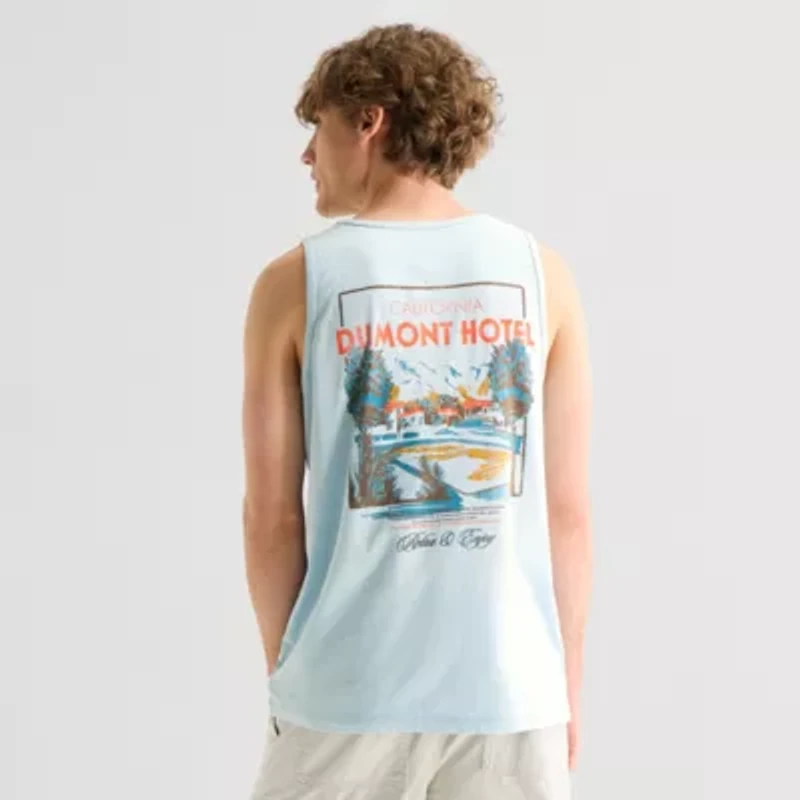 Arizona Mens Crew Neck Sleeveless Tank Top