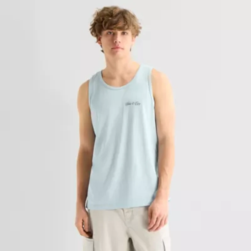 Arizona Mens Crew Neck Sleeveless Tank Top