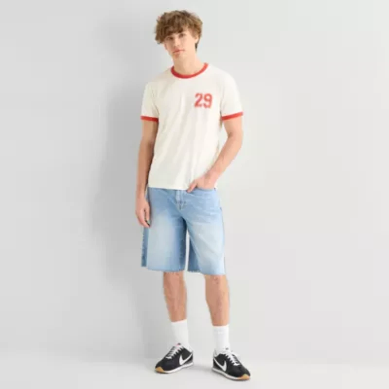 Arizona Slim Fit Mens Crew Neck Short Sleeve Graphic T-Shirt