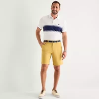 U.S. Polo Assn. Belted Flat Front Mens 9" Stretch Fabric Chino Short