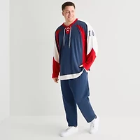 Xersion Mens Y Neck Long Sleeve Moisture Wicking Big and Tall Jersey