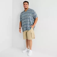 Arizona Mens Short Sleeve Classic Fit Big and Tall Button-Down Shirt