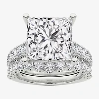 Grown Gorgeous (F / Vs2) Womens 7 1/5 Ct. T.W. Lab White Diamond 14K Gold Side Stone Bridal Set