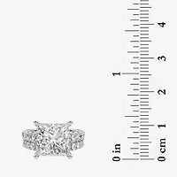 Grown Gorgeous (F / Vs2) Womens 7 1/5 Ct. T.W. Lab White Diamond 14K Gold Side Stone Bridal Set