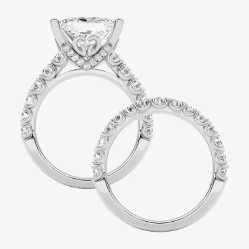 Grown Gorgeous (F / Vs2) Womens 5/ Ct. T.W. Lab White Diamond 14K Gold Side Stone Bridal Set