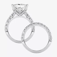 Grown Gorgeous (F / Vs2) Womens 5/ Ct. T.W. Lab White Diamond 14K Gold Side Stone Bridal Set