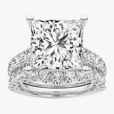 Grown Gorgeous (F / Vs2) Womens 5/ Ct. T.W. Lab White Diamond 14K Gold Side Stone Bridal Set