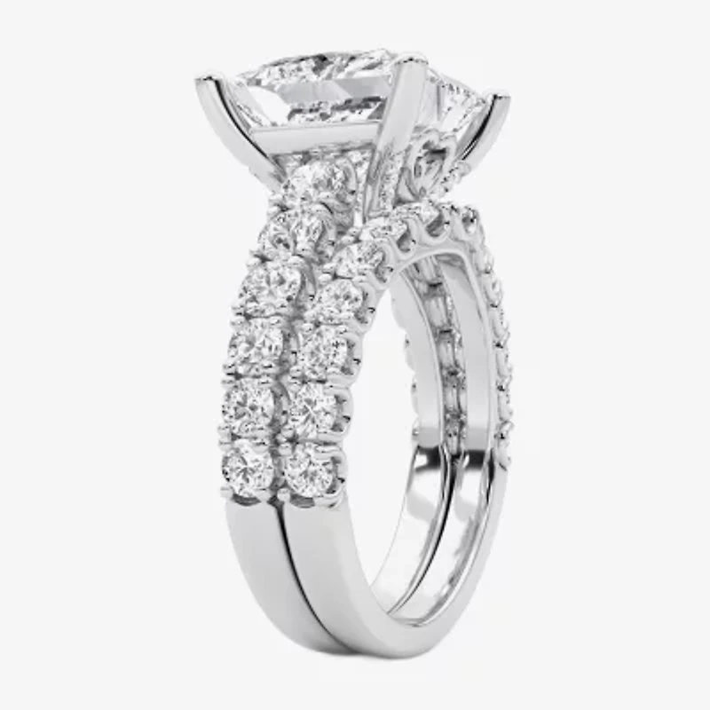 Grown Gorgeous (F / Vs2) Womens 5/ Ct. T.W. Lab White Diamond 14K Gold Side Stone Bridal Set