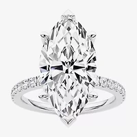 Grown Gorgeous (F / Vs2) Womens CT. T.W. Lab White Diamond 14K Gold Marquise Side Stone Engagement Ring