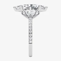 Grown Gorgeous (F / Vs2) Womens CT. T.W. Lab White Diamond 14K Gold Marquise Side Stone Engagement Ring