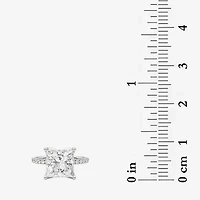 Grown Gorgeous (F / Vs2) Womens 4 CT. T.W. Lab White Diamond 14K Gold Side Stone Engagement Ring