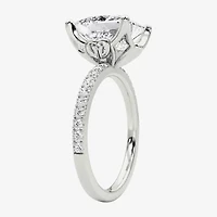 Grown Gorgeous (F / Vs2) Womens 4 CT. T.W. Lab White Diamond 14K Gold Side Stone Engagement Ring