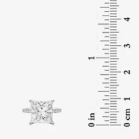 Grown Gorgeous (F / Vs2) Womens 6 CT. T.W. Lab White Diamond 14K Gold Side Stone Engagement Ring