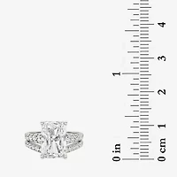 Grown Gorgeous (F / Vs2) Womens 4 5/8 Ct. T.W. Lab White Diamond 14K Gold Rectangular Side Stone Bridal Set