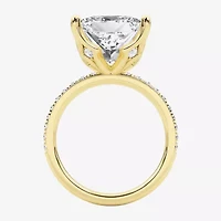 Grown Gorgeous (F / Vs2) Womens 7 Ct.T.W. Lab Grown White Diamond 14K Gold Side Stone Engagement Ring