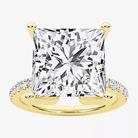 Grown Gorgeous (F / Vs2) Womens 7 Ct.T.W. Lab Grown White Diamond 14K Gold Side Stone Engagement Ring