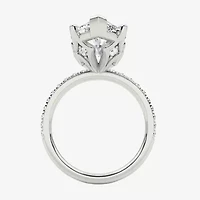 Grown Gorgeous (F / Vs2) Womens 7 Ct.T.W. Lab White Diamond 14K Gold Marquise Side Stone Engagement Ring