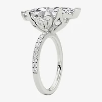 Grown Gorgeous (F / Vs2) Womens 7 Ct.T.W. Lab White Diamond 14K Gold Marquise Side Stone Engagement Ring