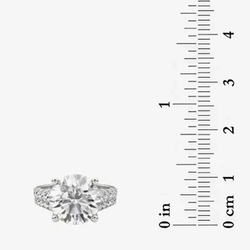 Grown Gorgeous ( F / Vs2 ) Womens 5 3/8 Ct. T.W. Lab White Diamond 14K Gold Round Side Stone Bridal Set