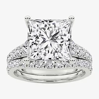 Grown Gorgeous ( F / Vs2 ) Womens 5 3/8 Ct. T.W. Lab White Diamond 14K Gold Side Stone Bridal Set