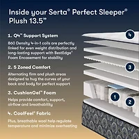 The Serta Perfect Sleeper Mondale 13.5" Plush Tight Top - Mattress Only