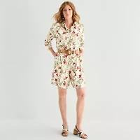 Liz Claiborne Womens Long Sleeve Blouse