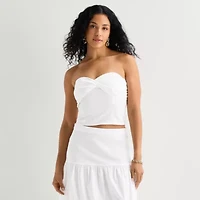 Bold Elements Womens Sweetheart Neck Sleeveless Bandeau
