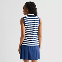 St. John's Bay Womens Sleeveless Quarter-Zip Pullover