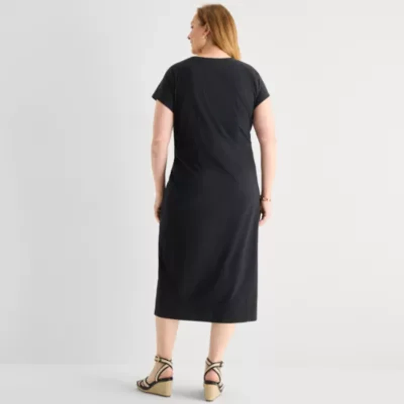 Liz Claiborne Womens Plus Maxi Dress