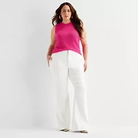 Bold Elements Womens Plus High Rise Flare Leg Jean