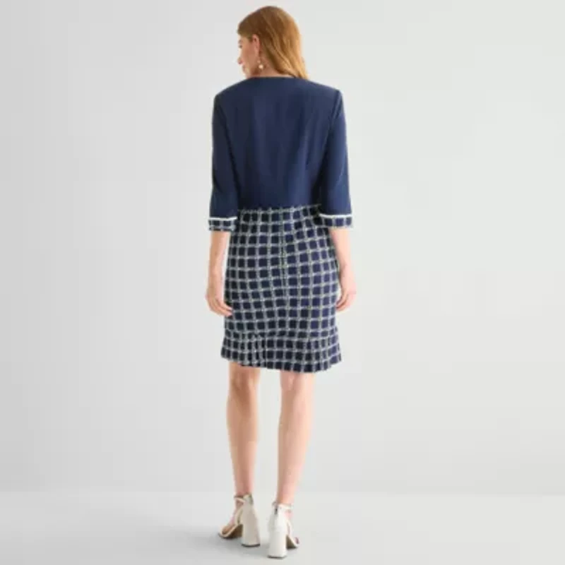Maya Brooke Womens Jacket Dress