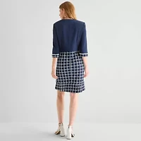 Maya Brooke Womens Jacket Dress
