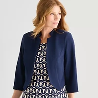 Maya Brooke Womens Abstract Jacket Dress