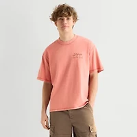 Arizona Mens Crew Neck Short Sleeve Boxy Fit Graphic T-Shirt