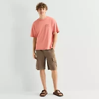 Arizona Mens Crew Neck Short Sleeve Boxy Fit Graphic T-Shirt