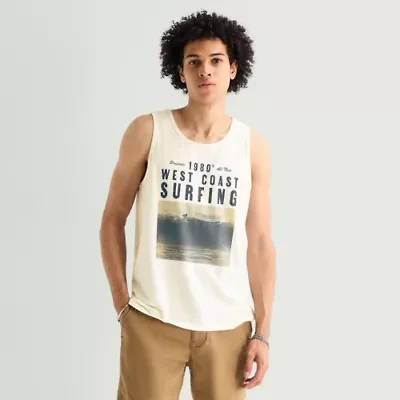 Arizona Mens Crew Neck Sleeveless Tank Top