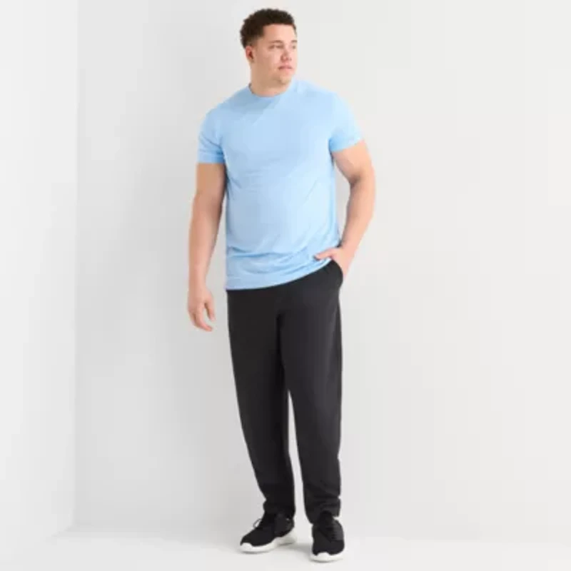 Xersion Mens Drawstring Waist Straight Mid Rise Loose Fit Big and Tall Sweatpant