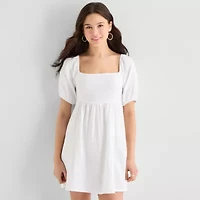 Hurley Womens Juniors Short Sleeve Sundress