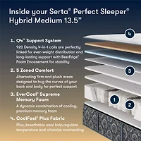 The Serta Perfect Sleeper Morningdale Hybrid 13.5" Medium Tight Top - Mattress Only