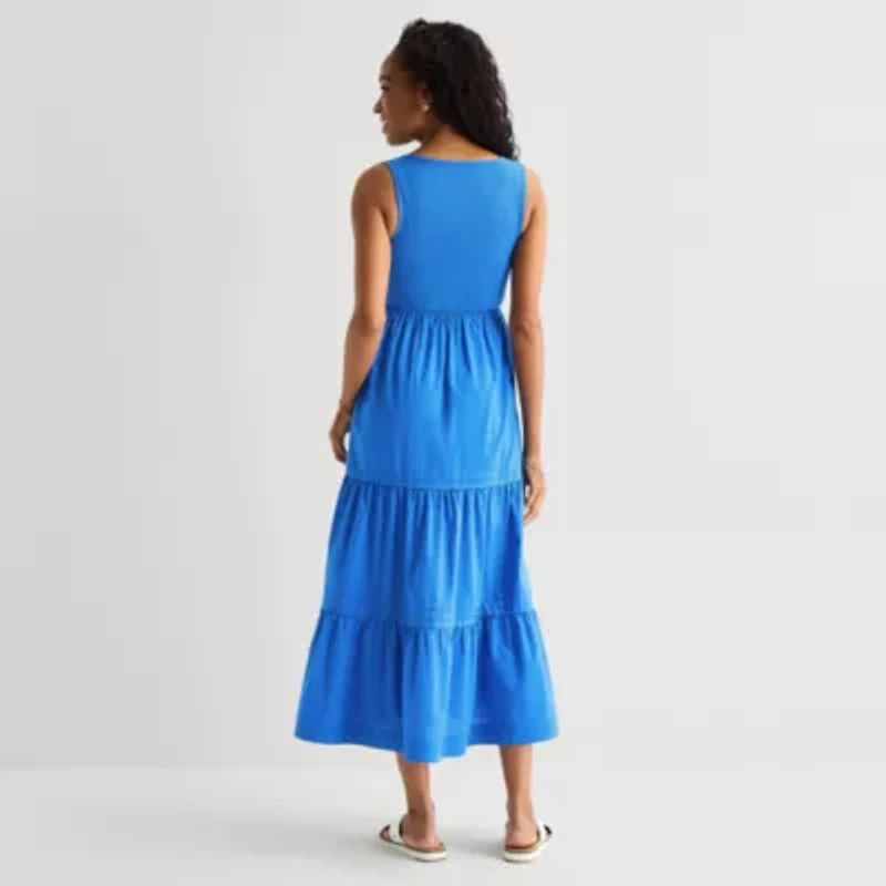 St. John's Bay Womens Sleeveless Maxi Dress