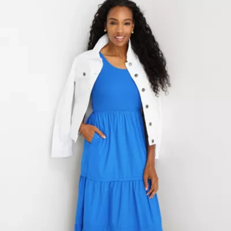 St. John's Bay Womens Sleeveless Maxi Dress