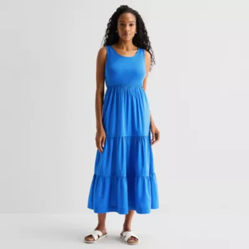 St. John's Bay Womens Sleeveless Maxi Dress