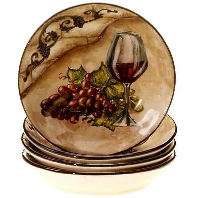 Certified International Tuscan View Set of 4 Soup Bowls
