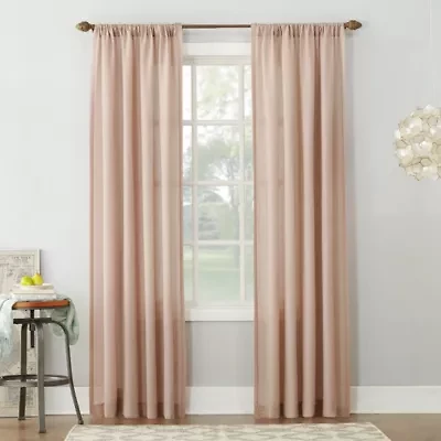 No 918 Amalfi Rod Pocket Sheer Single Curtain Panel